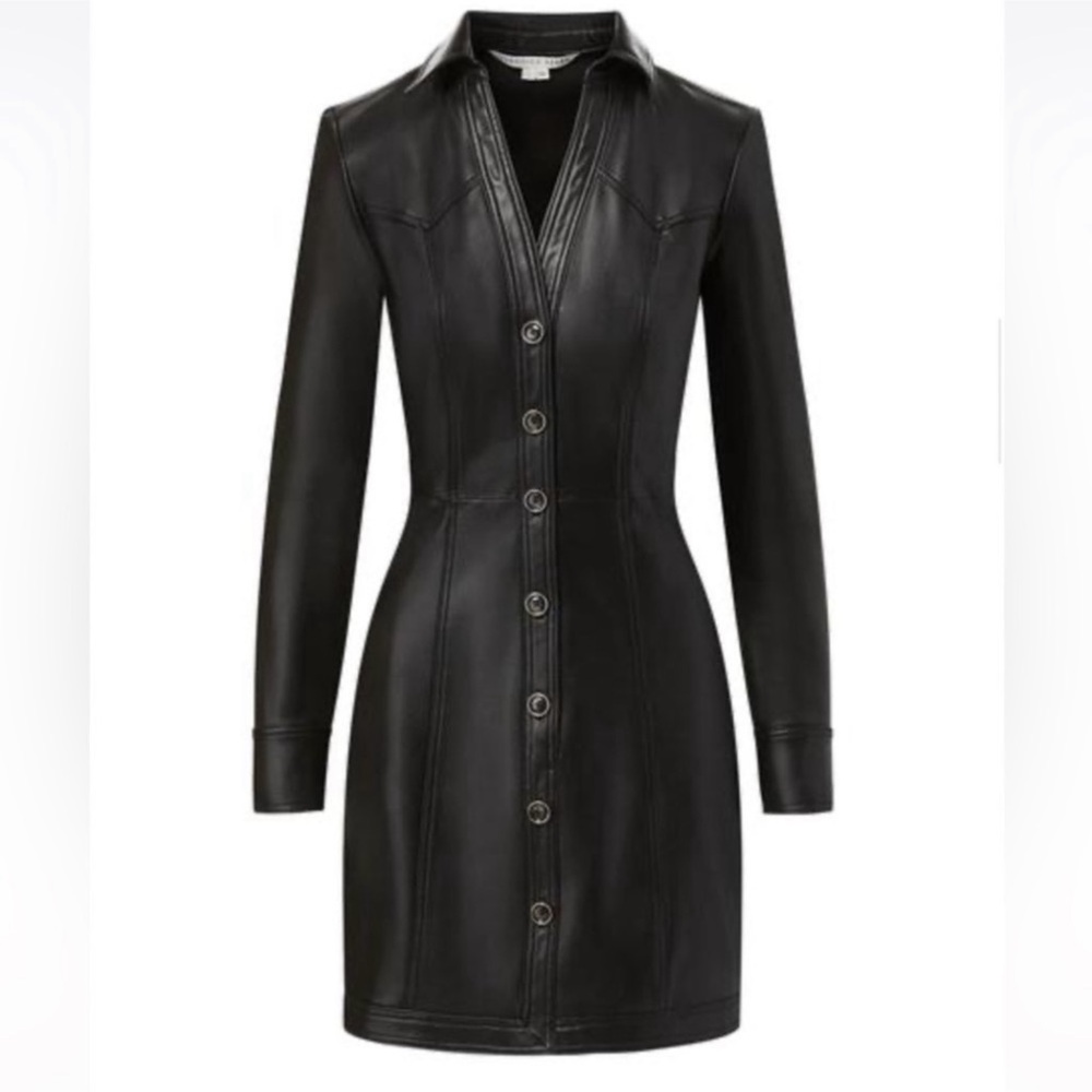 VERONICA BEARD garret mini dress in black Sz 4